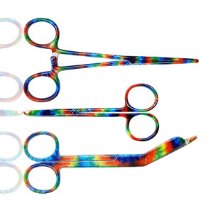 Professional Stainless Steel Hemostat Scissors Set 3-Piece Surgical Instrument <b>Kit</b> with MOL Safety Standard for <b>Suture</b> Removal - Product Image 2