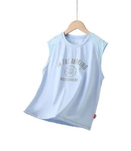 Camisetas de Verano para Niños, Casuales, Personalizadas, de Alta Calidad, sin Mangas, de Algodón, con Lavado Ácido, Apliques, Bordado Vintage, Ecológicas, de Secado Rápido - Product Image 5