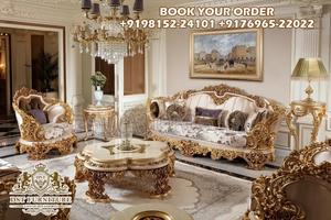 Juego de Sofás de Sala de Estar Estilo Turco Imperial, Colección de Sofás de Siete Plazas Estilo Maharaja Premium, Compre el Último Sofá de Madera de Teca en EE. UU. - Product Image 6