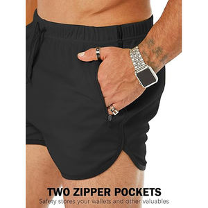 Shorts d'entraînement durables pour hommes, fitness, gym, séchage rapide, légers, extensibles, respirants, athlétiques - Product Image 4
