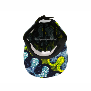 Wholesale Tropical Pattern 7-Panel Snapback Cap with Digital Printing Flat Brim Hat Trendy Outdoor Performance Hat - Product Image 5