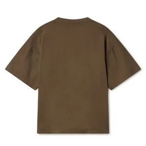 เสื้อยืดคอกลมสีพื้นคุณภาพสูงสำหรับผู้ชาย ผ้าฝ้ายนุ่มสบาย สไตล์ลำลอง สตรีทแวร์ - Product Image 2