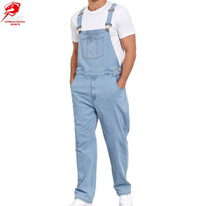 Best Selling <b>Men</b> Jeans <b>Overall</b> Loose Fit Functional Pocket Design Soft Fabric Stylish Everyday Lifestyle Clothing - Product Image 1