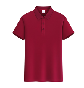 Custom Men's Red for Shirt Short Sleeve 100% Cotton Jersey Fabric Knitted Digital Printing Breathable Casual Style Front Logo - Product Image 4