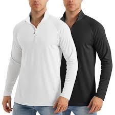 Half Zip Workout Jersey <b>Fleece</b> <b>Lined</b> <b>Jacket</b> Performance Dry Fit Mens Hoodies Lightweight Moisture Wicking Activewear Running - Product Image 3