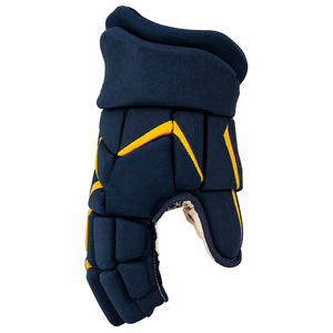Guantes de Hockey sobre Hielo IBERIA Premium Azul Marino y Amarillo |   Guantes de Hockey |   OEM Personalizado al por Mayor - Product Image 4