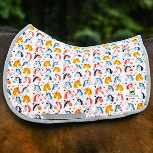 Tapis de selle pour chevaux de haute qualité, tapis de selle Horsing Around, sublimation, excellente qualité, tapis de selle d'équitation tout usage - Product Image 1