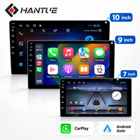 Autoradio universel HANTUE 7'' 9'' 10'' Android 15 avec écran WiFi TS7, Carplay/BT/MP5/Vidéo/Radio et lecteur DVD de voiture
