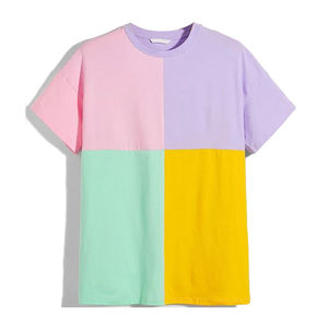 Fabricant sur mesure, nouvelle conception, t-shirts en coton décontractés à blocs de couleur, vêtements de rue, chemises de golf, polos, t-shirts tendance, hauts pour enfants - Product Image 1