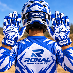 Guantes de Ciclismo de Alta Calidad para Hombre, Medios Dedos, para Motocicleta, Bicicleta de Montaña, BMX, MX, Downhill, de Poliéster - Product Image 4
