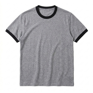 Camisetas de manga corta para hombre, corte regular, 100% algodón, lisas, personalizables, de alta calidad, transpirables, de secado rápido, a bajo precio. - Product Image 1