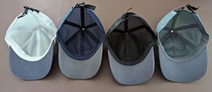 Mesh Trucker Cap Unisex Adjustable Back Closure Breathable Outdoor Sports <b>Hat</b> Solid Black 6-Panel Design Casual Style - Product Image 5