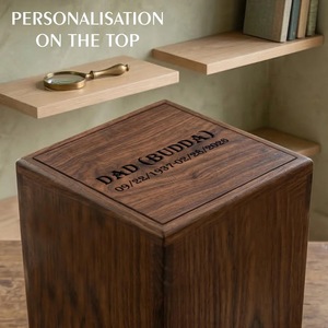 Eco-Friendly Rectangle <b>Wooden</b> <b>Box</b> for Jewelry Gift Storage-Soft Interior for Delicate Items Christmas Chinese New Year Tabletop - Product Image 1