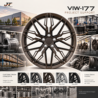 Jantes forgées Y-spoke lattice 18-22 pouces, finition bronze mat, 5x112 5x114.3 VIW-177 pour BMW Audi Mercedes-Benz