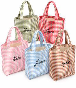 Custom Embroidery Canvas Travel Summer Fashion Solid <b>Tote</b> <b>Bag</b> Personalized Logo Multi <b>Pocket</b> Casual Shoulder Carry Messenger - Product Image 6