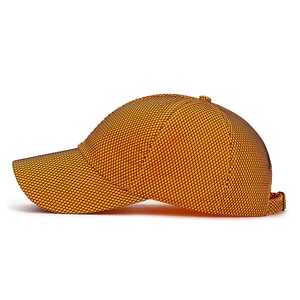 Gorra deportiva de malla transpirable, sombrero ajustable unisex para exteriores, primavera y verano, para adultos, color amarillo - Product Image 3