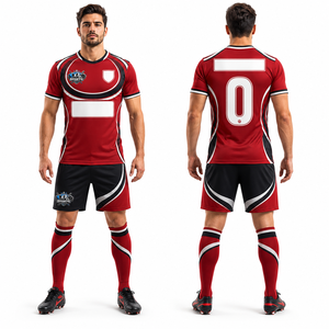 Durable <b>Soccer</b> Uniform Sets Custom Design Screen Printing Double Knit Fabric Moisture Wicking Club Teamwear - Product Image 1