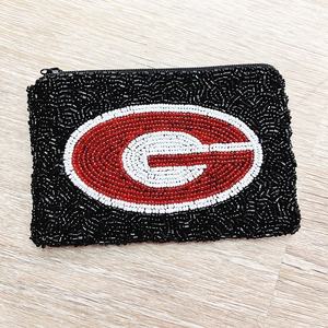 Bolso de Mano Rectangular de Algodón con Cuentas de Cristal, Hecho a Mano, Personalizado con Temática Deportiva, para Fiestas - Product Image 3