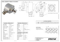 Encodeur de position absolue 13 bits avec sortie SSI, pilote de ligne RS422 et arbre massif de 10 mm