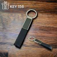 Llavero de Cuero Negro de Diseño Exclusivo, Gancho para Llaves de Coche, Personalizable con Logotipo, para Bicicletas, Regalos Promocionales de Lujo, Hecho a Mano