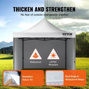 Gazebo Pop-up 3x3 Metri, Tenda Istantanea Portatile Resistente ai Raggi UV e Impermeabile con Pareti Laterali Rimovibili e Borsa con Ruote - Product Image 3