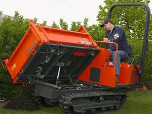 Minidumper de orugas de 800 kg, cargadora de orugas de 1-2 toneladas, autocargable, con motor diésel Kubota, caja de cambios hidráulica Bosch, alta capacidad de carga - Product Image 5