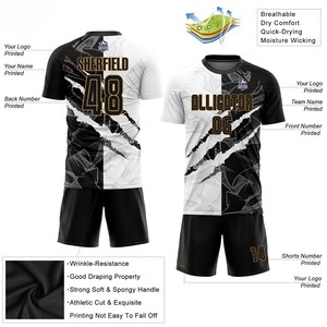 Maillot de football respirant à manches courtes 100 % polyester de haute qualité pour adulte unisexe, coloris Rouge, Noir, Jaune, Gris et Bordeaux 2026 - Product Image 4