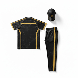 Tenue de cricket personnalisée sublimée, kit complet, 100 % polyester, tissu respirant, vêtements de sport d'équipe, vêtements d'entraînement pour les matchs, fabricant - Product Image 2