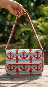 Sac à bandoulière artisanal pour femme avec broderie florale et perles, élégant sac à main orné de perles, sac à bandoulière bohème brodé pour femme - Product Image 6