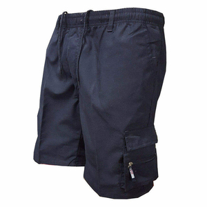 Pantalones Cortos Cargo de Verano para Hombre, con Cordón Ajustable, Cintura Elástica, Múltiples Bolsillos, Casuales, Deportivos, de Ocio, Ecológicos - Product Image 1