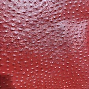 Cuir imprimé autruche de luxe, matériau gaufré pour la fabrication de sacs à main, portefeuilles, ceintures, chaussures, bracelets de montre et équipements de bricolage personnalisés - Product Image 3