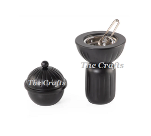 Brûleur à oud en bois Mabkhara de qualité supérieure, forme ronde, brûleur à Dukhoon Mabkhars pour la maison, l'hôtel, utilisation parfumée - Product Image 5
