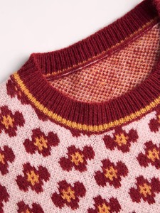 Pull en tricot épais et chaud style universitaire - Haut en maille lourde respirant et doux pour femme 2026 - Product Image 3