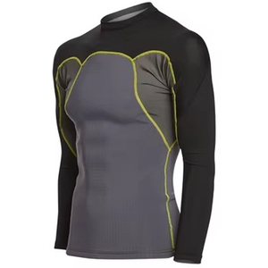 Haut de protection anti-UV à manches longues pour homme, coupe confortable, respirant, séchage rapide, tissu écologique pour le surf et la natation - Product Image 2