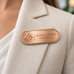 Placas de Identificación para Empleados, Insignias Personalizadas de Metal con Logotipo Corporativo, Proveedor Mayorista OEM - Product Image 3