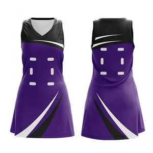 Women's Purple Black V-Neck Sleeveless Tennis Dress Sublimated Geometric Print Moisture Wicking Fitted <b>Sport</b> <b>Apparel</b> - Product Image 6