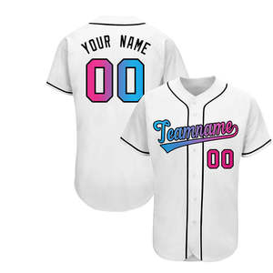 Camiseta de Béisbol Personalizada con Botones, Uniforme de Softbol, Camiseta Transpirable con Estampado, Conjuntos de Béisbol - Product Image 1