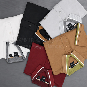 Polo personnalisé pour homme et femme, couleur unie, en coton tricoté, décontracté, respirant, coupe classique, lot en stock - Product Image 4