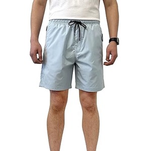 Shorts de Playa para Hombre, Color Azul Claro, de Secado Rápido, Cintura Media, con Cordón Ajustable, Estilo Casual, con Bolsillos, Material de Nailon y Spandex - Product Image 4