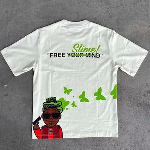 T-shirt décontracté personnalisé en coton à col rond avec graphique imprimé pour Streetwear et vente en gros - Product Image 3