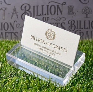 Exhibidor de Acrílico Transparente para Tarjetas de Presentación, con Logotipo Personalizado, para Oficina, Venta al Por Mayor OEM ODM - Product Image 1