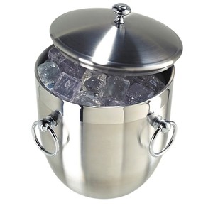 Cubo de Hielo de Acero Inoxidable de Diseño de Lujo con Tapa, Utensilios de Bar para Fiestas en Casa y Bodas, Enfriador de Vino y Champán - Product Image 5
