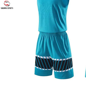 Nuevo diseño de uniforme de baloncesto impreso con logotipo bordado personalizado para entrenamiento - Product Image 3