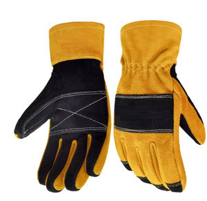 Gants de travail de haute qualité pour la protection des mains, nouvelle arrivée, gants en cuir pour pompiers, fabrication OEM, service OEM, gants pour pompiers - Product Image 3