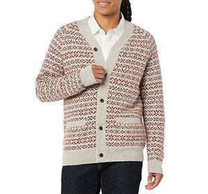 Suéter tipo cárdigan clásico de punto con botones para hombre - Product Image 1