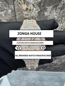 Reloj de Moissanita Analógico de Acero Inoxidable para Hombre, Estilo Hip Hop Iced, el Más Vendido, para Deportes, Negocios y Atuendos Antiguos, Venta al por Mayor - Product Image 3