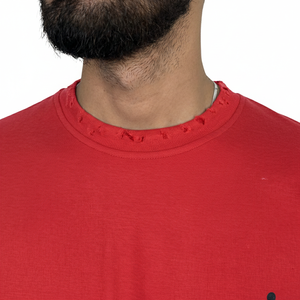 เสื้อยืดแฟชั่นสองชั้นสำหรับผู้ชาย ผลิตจากวัสดุคุณภาพดี ราคาโรงงาน MOQ ต่ำ เสื้อสองชั้นสำหรับผู้ชาย - Product Image 4