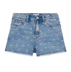 High Waist Denim Shorts With Star Applique <b>Patchwork</b> Design Distressed Hem Casual Women's Embellished Denim Shorts - Product Image 6