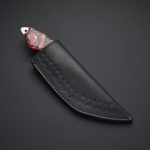 Cuchillo Utilitario de Hoja Fija Hecho a Mano Personalizado, Cuchillo de Acero D2 con Punta Clip, Mango de Resina, Cuchillo EDC para Camping al Aire Libre, Venta al por Mayor OEM ODM para Hombre - Product Image 4