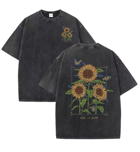 Oversized Men's Solid Knitted Cotton T-Shirt Casual Short Sleeve O-Neck Jersey Fit - Product Image 1